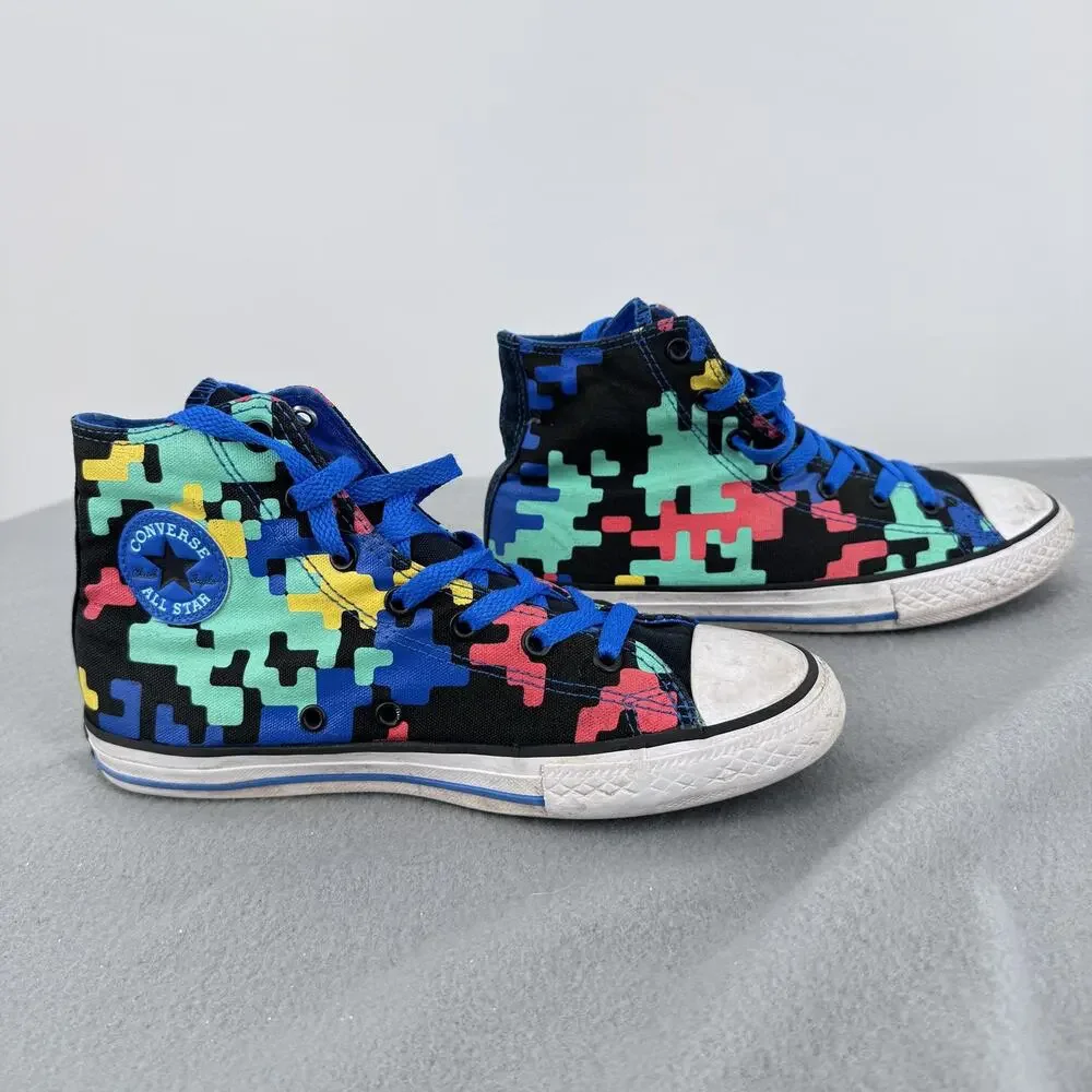 Converse Chuck Taylor All Star Hi GS Gaming Pixel Camo Kids 5 656030F‎